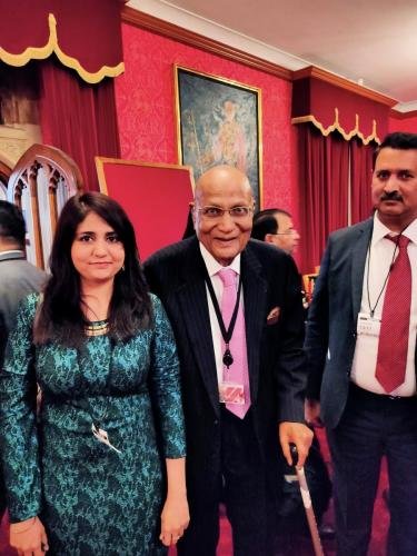 CA Sana Baqai With Lord Swaraj Paul at London, UK in House of Lords